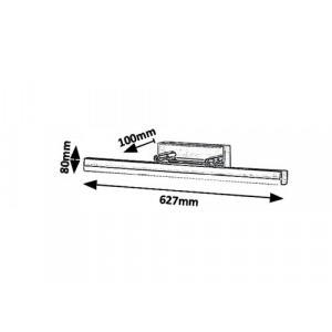 Aplica Silas LED 18W metal/acril bronz/alb Rabalux
