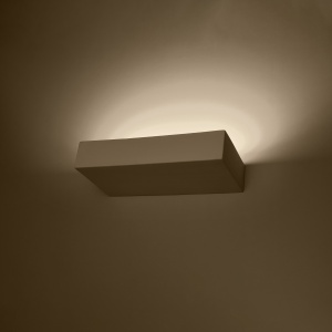 Aplica Taugan 2xG9 ceramica alb rectangular - Img 3