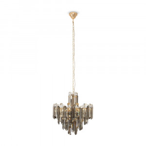 Candelabru Flare 6xE14 metal/cristal auriu Maytoni