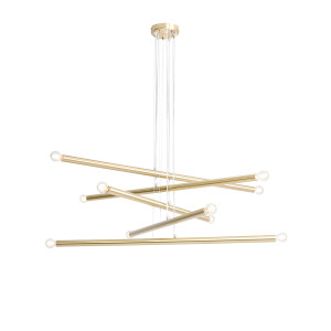 Candelabru Tubo 10xE14 metal alama Aldex