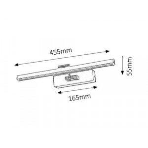 Iluminat tablou Picture guard LED 8W metal crom Rabalux