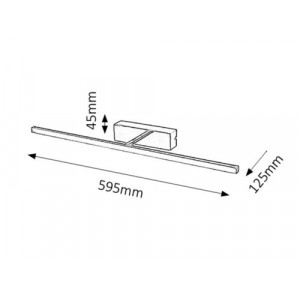 Iluminat tablou Picture slim LED 12W metal crom Rabalux