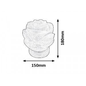 Lampa decorativa Flores 1xE14 sare minerala/lemn portocaliu Rabalux