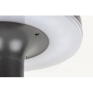 Lampa solara Alaska LED 10W metal/acril antracit/alb Rabalux