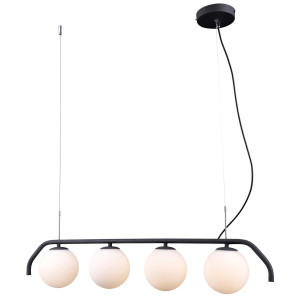 Lustra Carimi 4xG9 metal/sticla antracit Italux