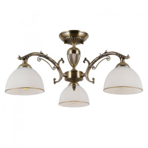 Lustra Feneza 3xE27 metal/sticla bronz antichizat Italux