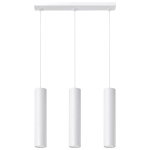 Lustra Lagos 3L 3xGU10 metal alb tubular