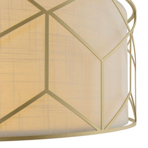 Lustra Messina metal/textil auriu/bej Maytoni