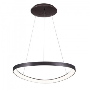 Lustra Morfi LED 48W 2640 lumeni metal/acril cafea Italux