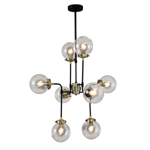 Lustra Odelia 8xE14 metal bronz antichizat/negru Italux