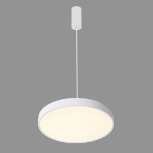 Lustra Orbital LED 30W 1800 lumeni metal/acril alb sablat Italux
