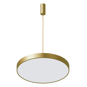 Lustra Orbital LED 60W 3600 lumeni metal/acril auriu sablat Italux