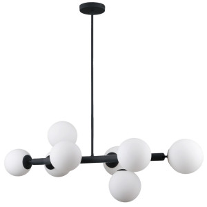Lustra Raddi 8xG9 metal/sticla antracit Italux