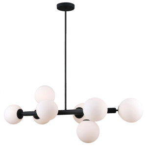 Lustra Raddi 8xG9 metal/sticla antracit Italux