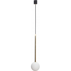 Pendul Ali 1xG9 metal/sticla negru/auriu Zuma Line