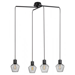 Pendul Belano 4xE27 metal negru Rabalux RBL3540