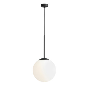 Pendul Bosso M 1xE27 metal/sticla negru Aldex
