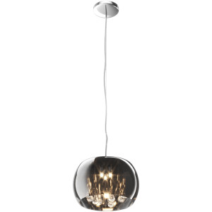 Pendul Crystal 3xG9 metal/sticla crom Zuma Line