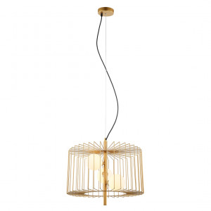 Pendul Daren 3xG9 metal/sticla auriu Italux
