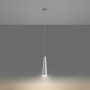 Pendul Electra 1xGU10 ceramica alb conic - Img 3