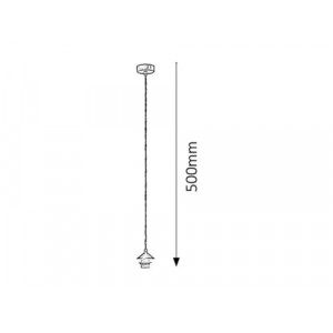 Pendul Fix 1xE27 metal nichel Rabalux
