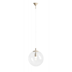 Pendul Globus 1xE27 metal/sticla bej Aldex