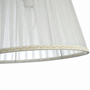 Pendul Grace metal/textil/cristal alb/auriu Maytoni