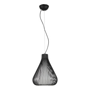 Pendul Inksis 1xE27 metal/sticla negru Italux