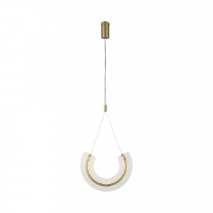Pendul Maya LED metal/sticla auriu/transparent Maytoni P091PL-L18G3K