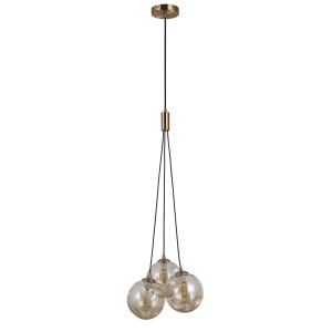 Pendul Perlos 3xG9 metal/sticla auriu Italux