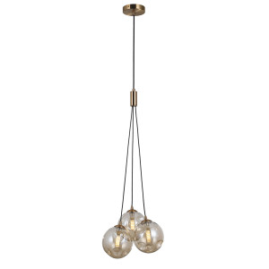 Pendul Perlos 3xG9 metal/sticla auriu Italux