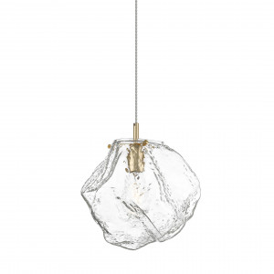 Pendul Rock 1xE27 metal/sticla auriu/transparent Zuma Line