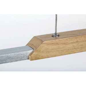 Pendul Tamur LED 26W metal/lemn fag/alb Rabalux