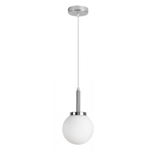 Pendul Togo 1xE14 metal/sticla crom/alb Rabalux