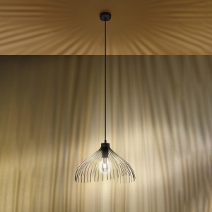 Pendul Umb 1xE27 metal negru conic - Img 3