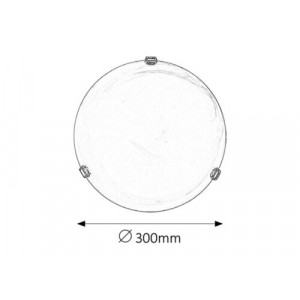Plafoniera Alabastro 1xE27 metal/sticla alabastru Rabalux