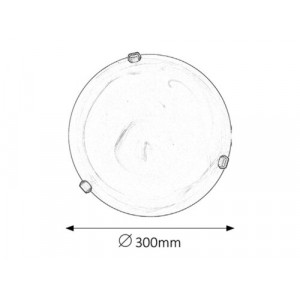 Plafoniera Alabastro 1xE27 metal/sticla alabastru Rabalux
