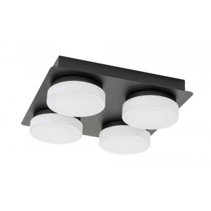 Plafoniera Attichus LED 21W metal/acril negru/alb Rabalux
