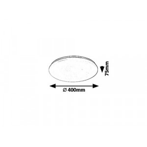 Plafoniera Danny LED 36W metal/acril alb Rabalux
