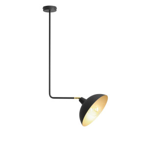 Plafoniera Espace S 1xE27 metal negru Aldex