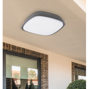 Plafoniera exterior Austin LED 20W metal/acril antracit/alb Rabalux