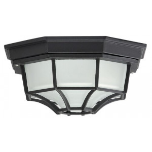 Plafoniera exterior Milano 1xE27 metal/sticla negru Rabalux