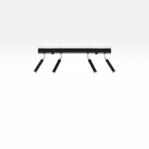 Plafoniera Eyetech 4xG9 metal negru tubular - Img 2
