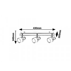 Plafoniera Harold LED 15W metal/acril negru/alb Rabalux
