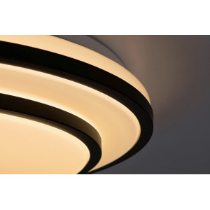 Plafoniera Lupita LED 40W metal/sticla negru/alb Rabalux