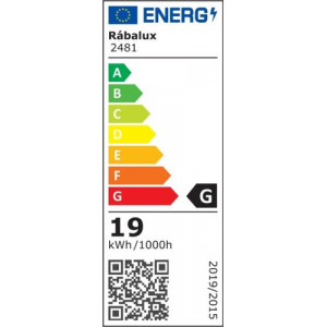 Plafoniera Meredith LED 19W metal/acril crom/alb Rabalux