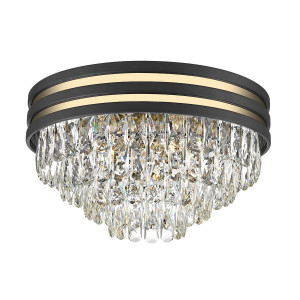 Plafoniera Naica 5xE14 metal/cristal negru/transparent Zuma Line