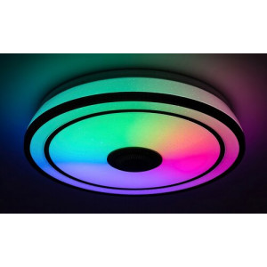 Plafoniera Nikolaus LED 24W metal/acril negru/alb Rabalux