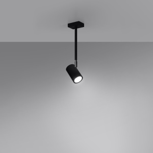 Plafoniera Norano 1xGU10 metal negru tubular - Img 3