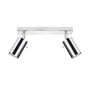 Plafoniera Ring 2xGU10 metal crom tubular